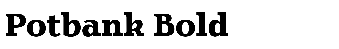 Potbank Bold